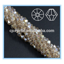 Gros perles de bicône perles de cristal strass et polissage